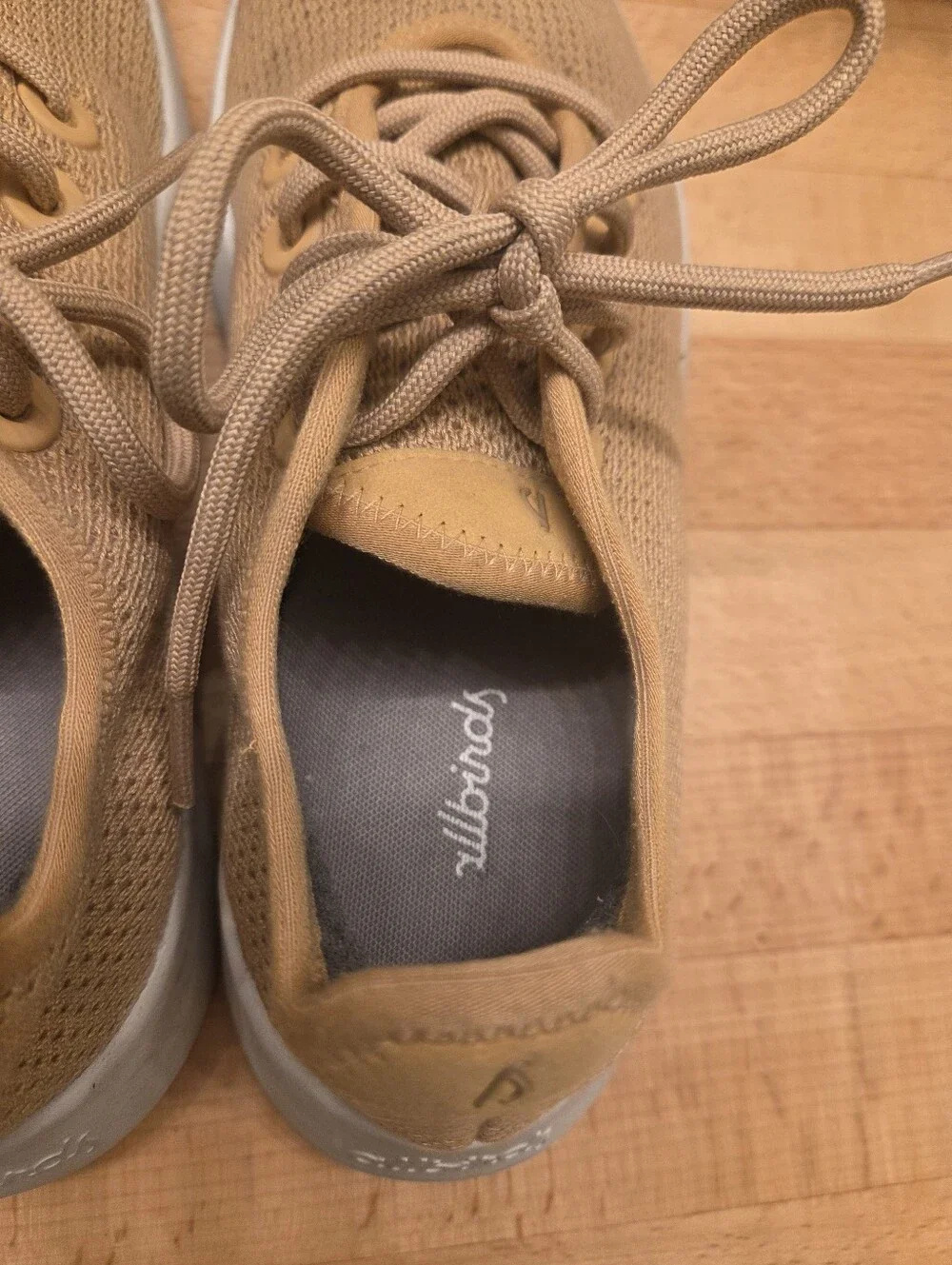Allbirds Tree Runners Lace-up Sneakers Honey Tan Mesh Women's Size 8